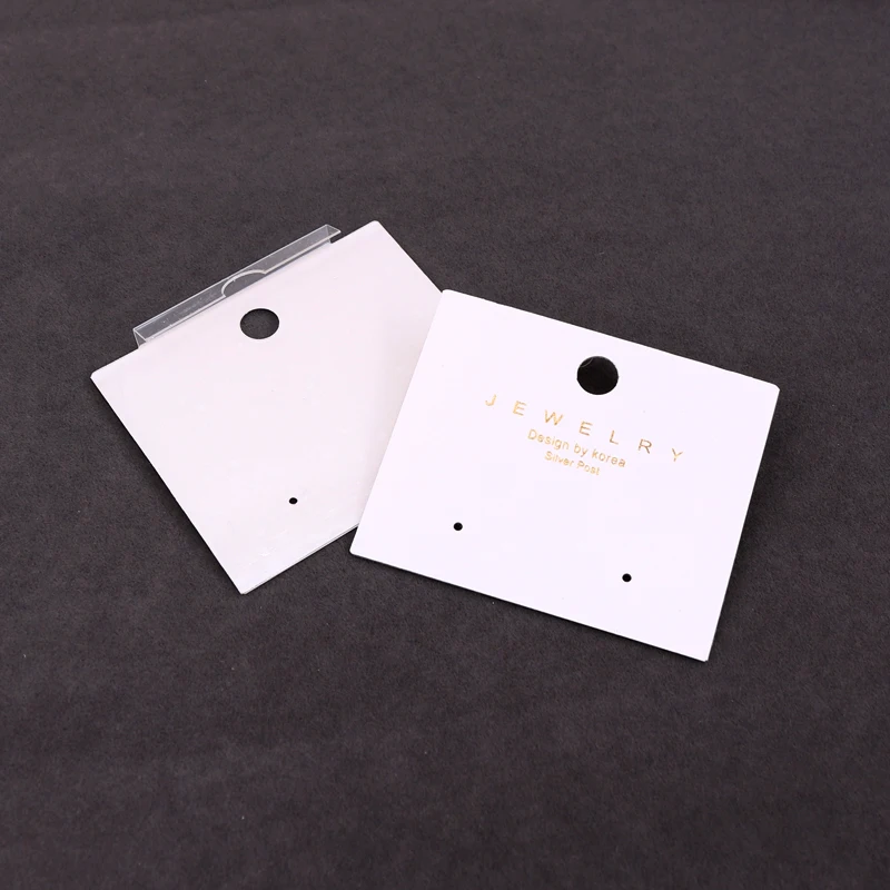 Rectangle Jewelry Stand Earring Card Holder Golden Jewelry Packaging Card Display 5.9*4.9cm Jewelry Case Gift Display Card