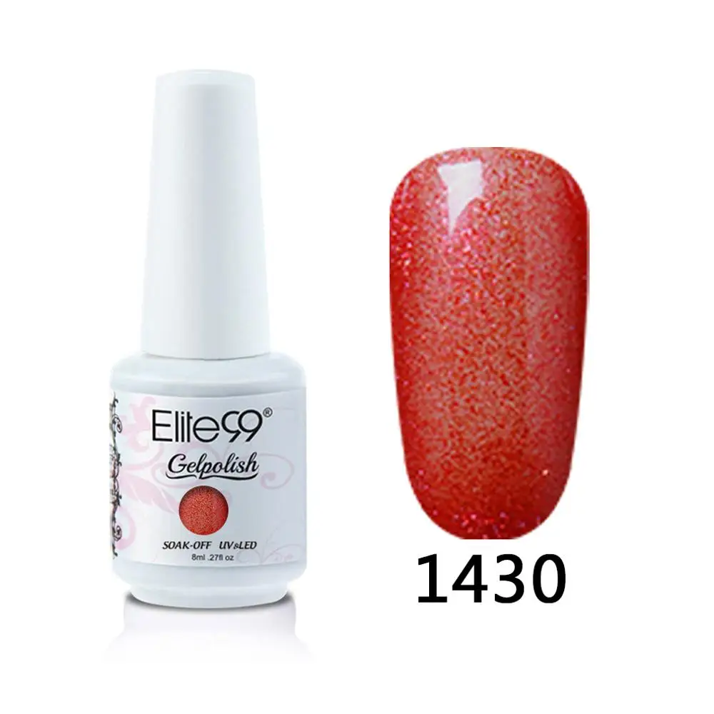 1430 Elite99 8 мл Гель-лак для ногтей Vernis Полупостоянный лак для ногтей УФ-гель лак для ногтей эмаль для маникюра Лак для ногтей - Цвет: 1430