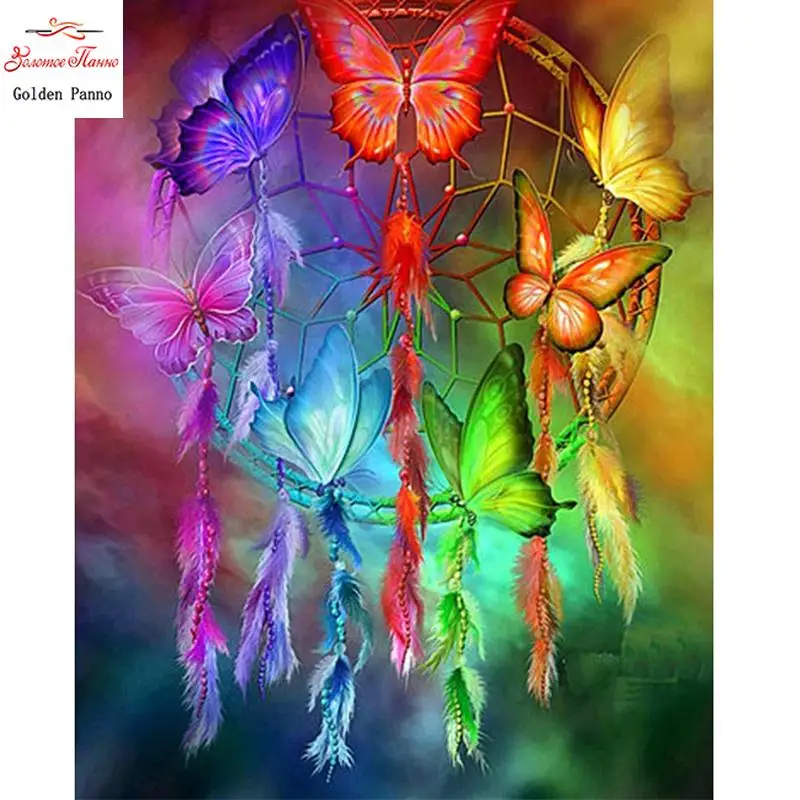 Diamond Painting Square Animal Diamond Embroidery Butterfly Home Decoration Diamond Art
