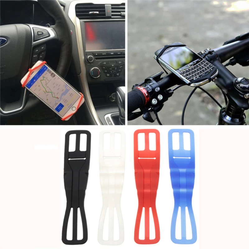 

Mount Fix Bicycle Cycle Silicone Flashlight Band Tie Holder Torch Light Phone Fastener Strap Bike Elastic Bandage Mobile