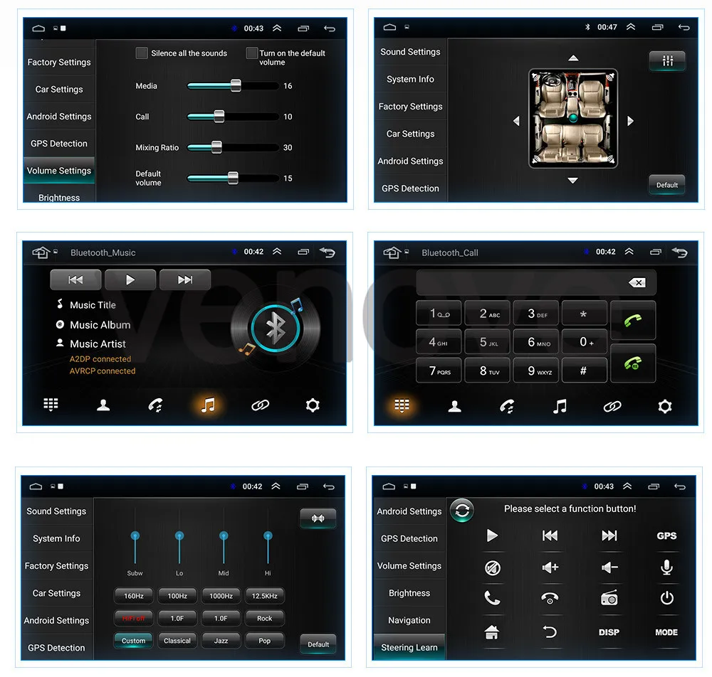 10," 2 Din Android 9,1 автомобильный Радио Аудио GPS навигация Bluetooth Стерео Авторадио Универсальный четырехъядерный автомобильный мультимедийный плеер