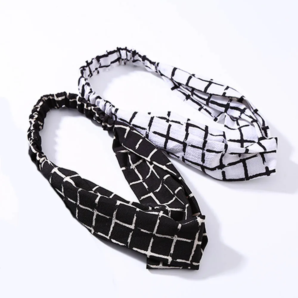 Эластичная повязка для волос в Корейском стиле женский цветочный тюрбан обруч с