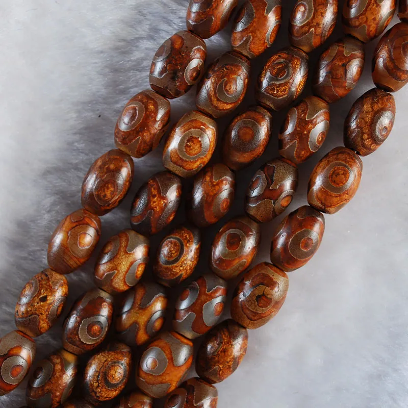 14x10 MM Natural Tibetan Mystical Eyes  Agates  Beads Loose Stone Beads For Jewelry Making DIY Bracelet 15''