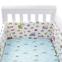 200cm baby bed thicken bumper one piece crib around cushion cot washable anti collision protector pillows newborns room decor