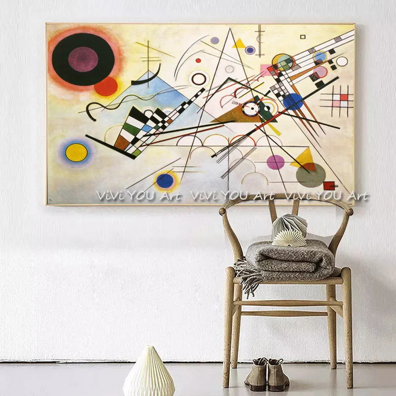 WASSILY-KANDINSKY картина маслом лучшая ручная Настенная лист домашнее декоративное