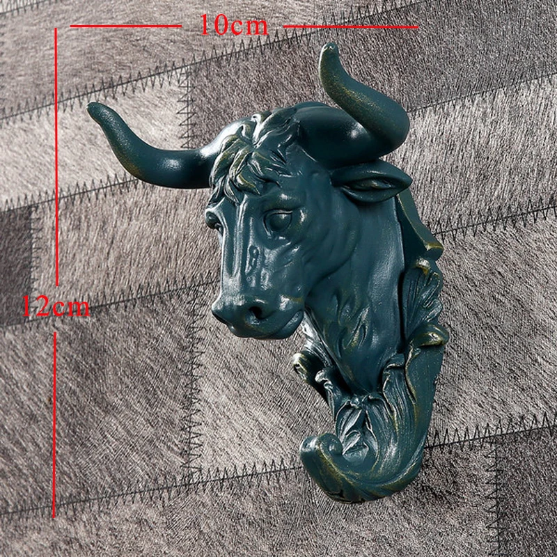 statue hanger 4 Статуя для дома, декоративные аксессуары 34x28x14 см, винтажная голова антилопы, абстрактная скульптура, Декор стены комнаты, статуи головы оленя из смолы - Цвет: statue hanger 4