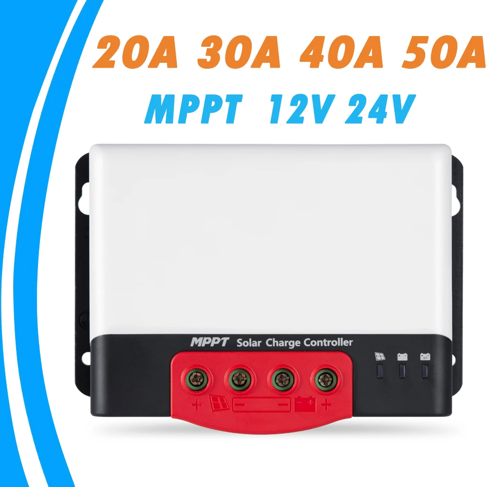 MPPT контроллер солнечного заряда 20A 30A 40A 50A регулятор заряда батареи 12 В 24 В для Max 1320 Вт вход Bluetooth дисплей зарядное устройство