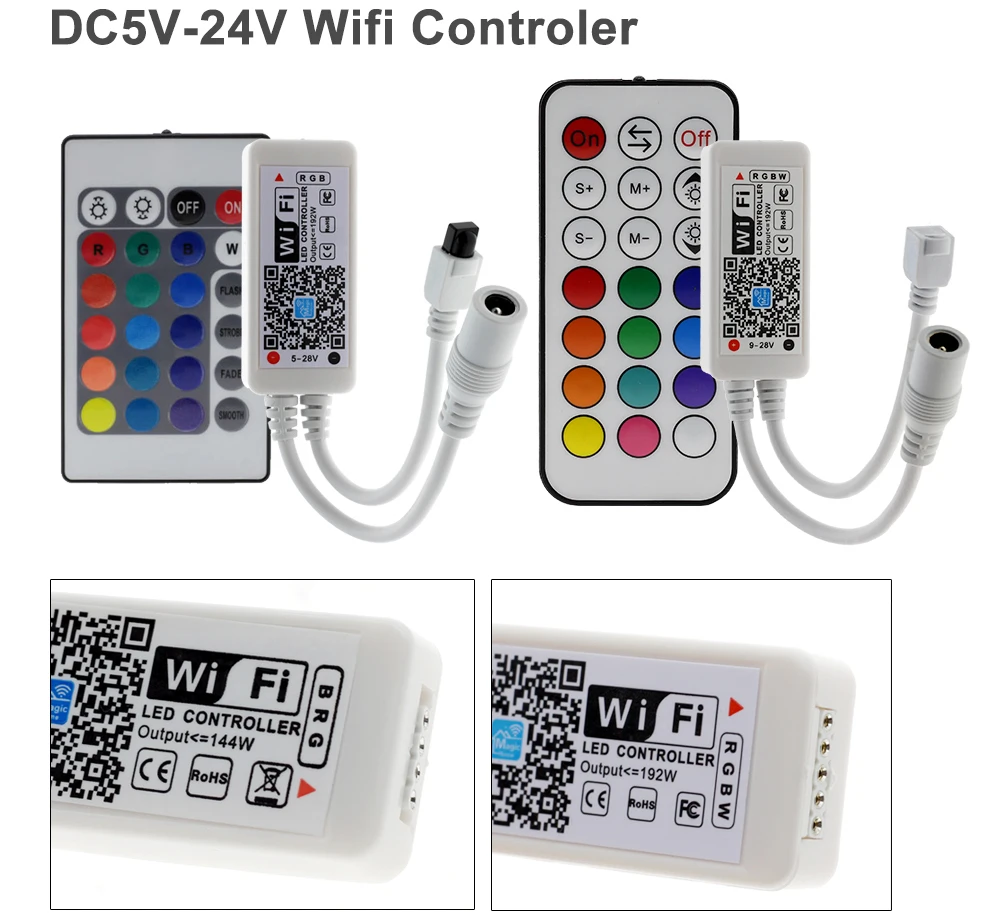 Wifi/Bluetooth RGB RGBW набор светодиодных лент DC12V Светодиодная лента 5050 5 м 300 светодиодный s+ wifi/Bluetooth контроллер+ адаптер питания