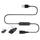 Адаптер для быстрого отключения VoiceJoy с USB для наушников Jabra GN QD с регулируемой громкостью и микрофоном