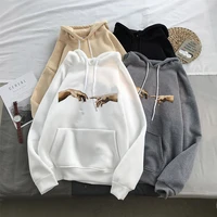 zogaa hoodie gesture simple pattern printing mens sweatshirt lounge wear crewneck plus size spring autumn all match chic new