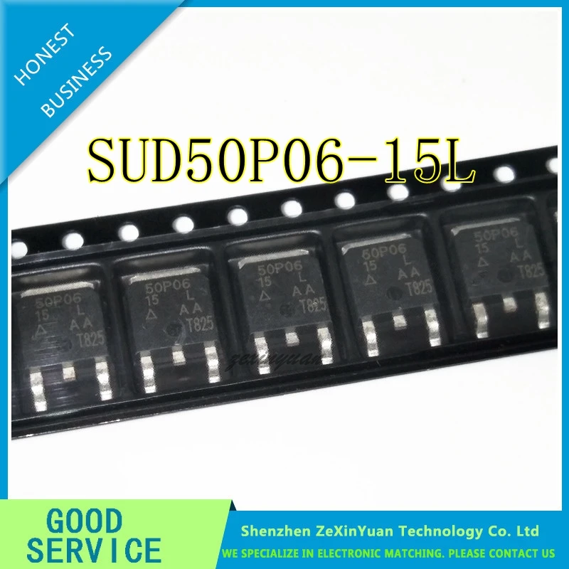 10 шт./лот SUD50P06-15L 50P06-15 50P06 50A 60V P CHANNEL TO-252 MOS полевые транзисторы с эффектом |