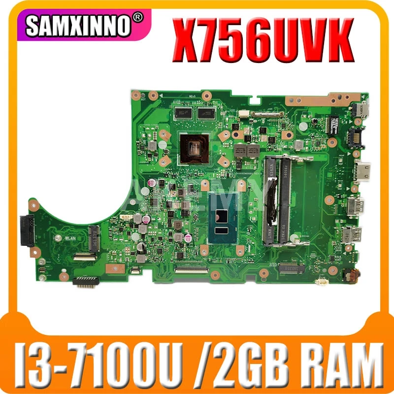 

90NB0C70-R00030 Материнская плата для ASUS X756UXK X756UVK X756UQK Материнская плата I3-7100U 2 ГБ слот GPU DDR4