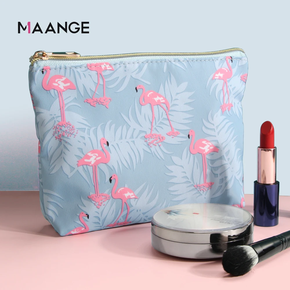 Сумка-Органайзер для косметики MAANGE водостойкая с рисунком фламинго девочек |