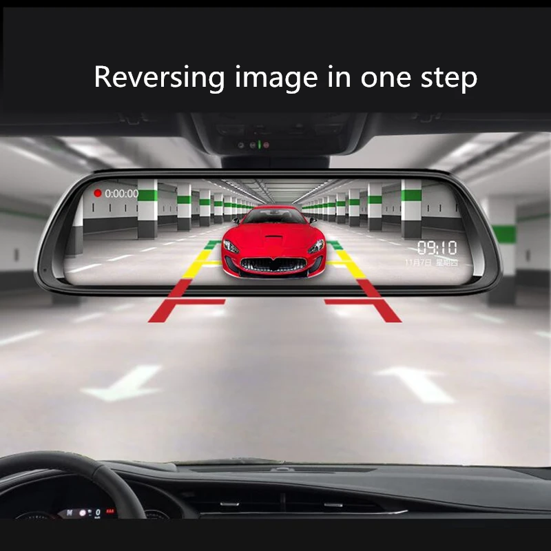 Streaming Dash Cam Driving Recorder 10-Inch Rearview Mirror 1080P Dual Lens Reversing Image Starlight Night Vision Camera | Автомобили и