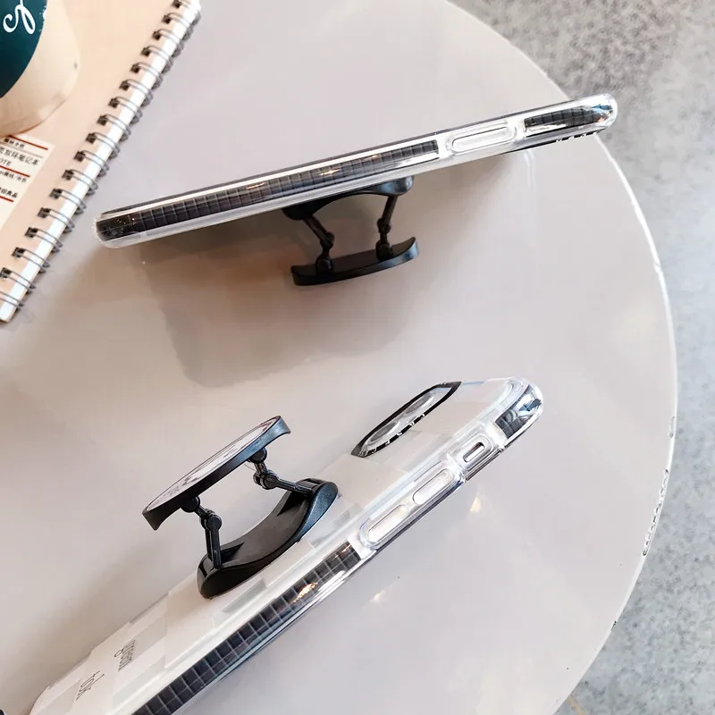 Cute Lion Colorful Bumper Phone Case for iPhone 11 Pro XS Max XR X 7 8 Plus Soft TPU Transparent Holder Stand Back Cover Coques |