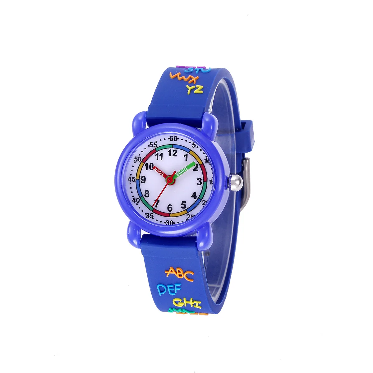 Children's Waterproof Watch 3D Cartoon Alphabet Quartz Wristwatch Colourful Students Girls Watches Gift Clock enlarge