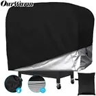 Водонепроницаемый чехол для барбекю OurWarm с защитой от пыли, дождя, газа, угля, электрического гриля для барбекю, черные чехлы для гриля, 117*62*145 см, товары для дома