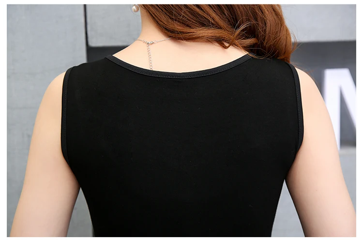 Женская летняя майка без рукавов однотонная сексуальная модная удобная