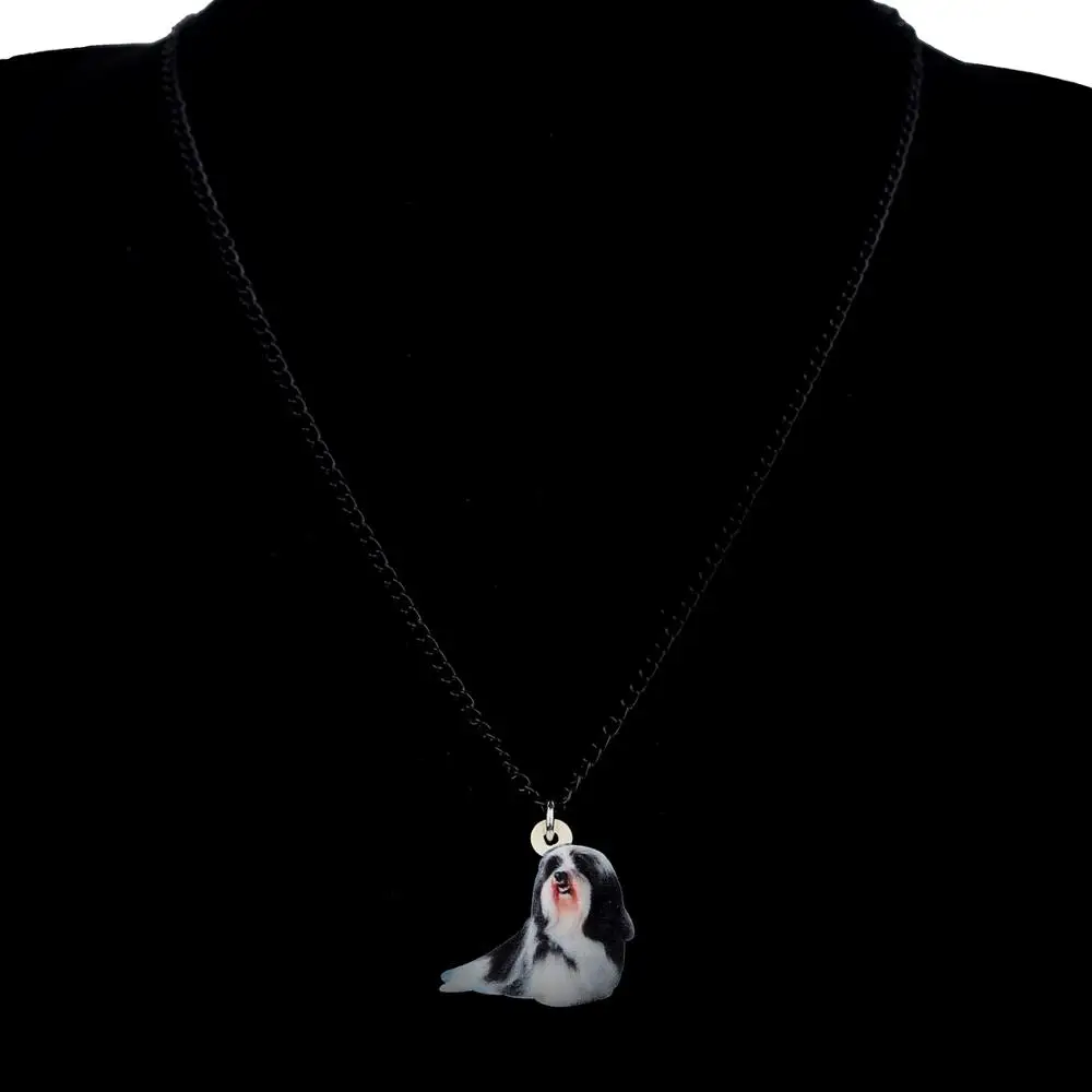 Bonsny акриловые сладкие хавенские Подвеска для ожерелья собак цепь животных