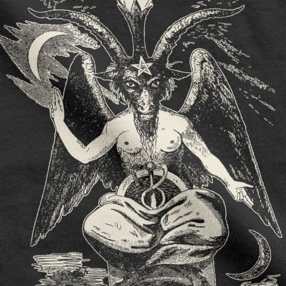 Женская футболка Sigil Of Baphomet Классическая с круглым вырезом и коротким рукавом 100%
