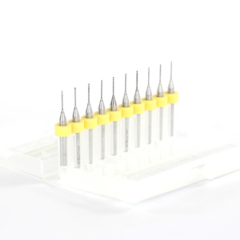 XCAN 10 шт./партия 0,7 мм импортные, карбидные сверла PCB для сверления печатной платы набор мини-сверл