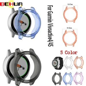 Мягкий чехол из ТПУ для смарт-часов Garmin vivoactive 4 4S Active S, 42 мм, 47 мм, защитные кейсы-оболочки, чехол s