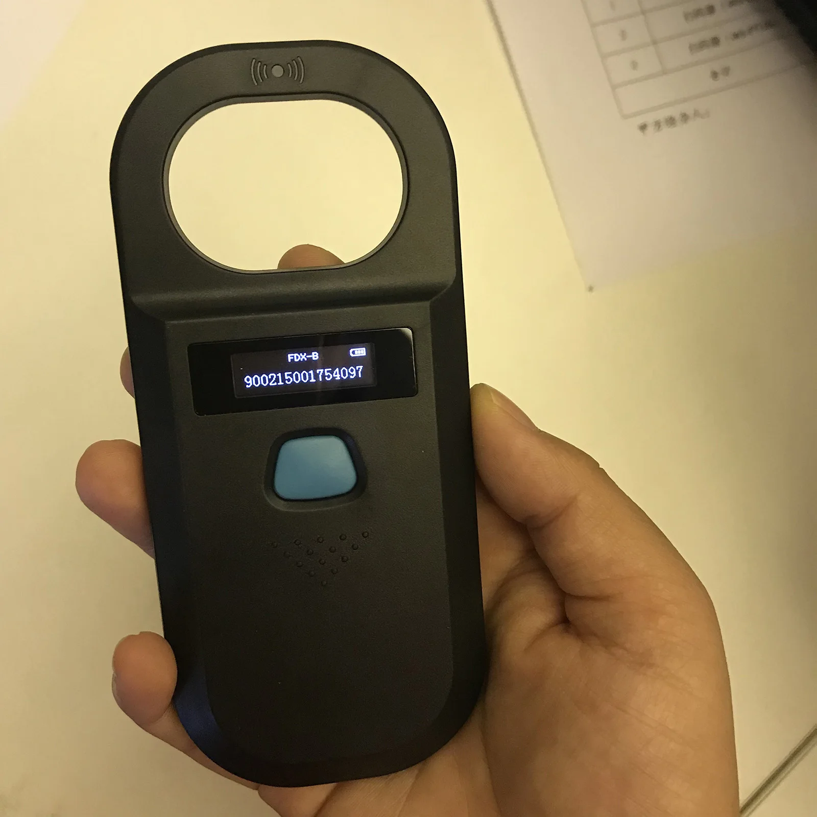 RFID микрочип Ручной цифровой сканер для животных USB Перезаряжаемый считыватель ID