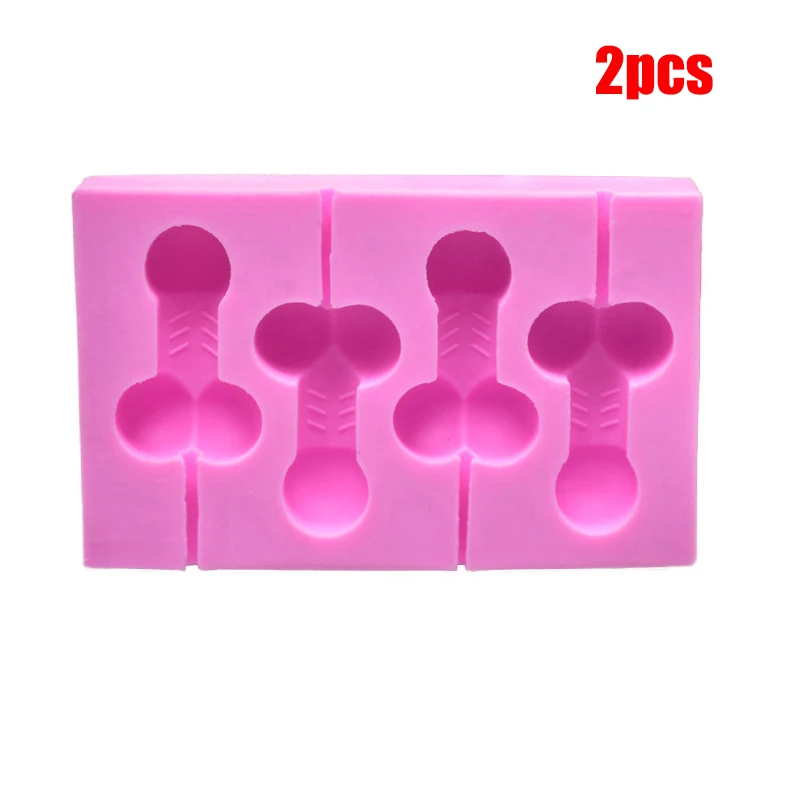 2 шт в форме пениса силиконовая форма для леденцов шоколадного торта помадка