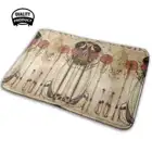 Мягкий Нескользящий 3D коврик Rennie Mackintosh с рисунком из 1900 деталей, коврик, коврик, подушка, коврик для Wassail, Rennie Mackintosh, шотландка Глазго