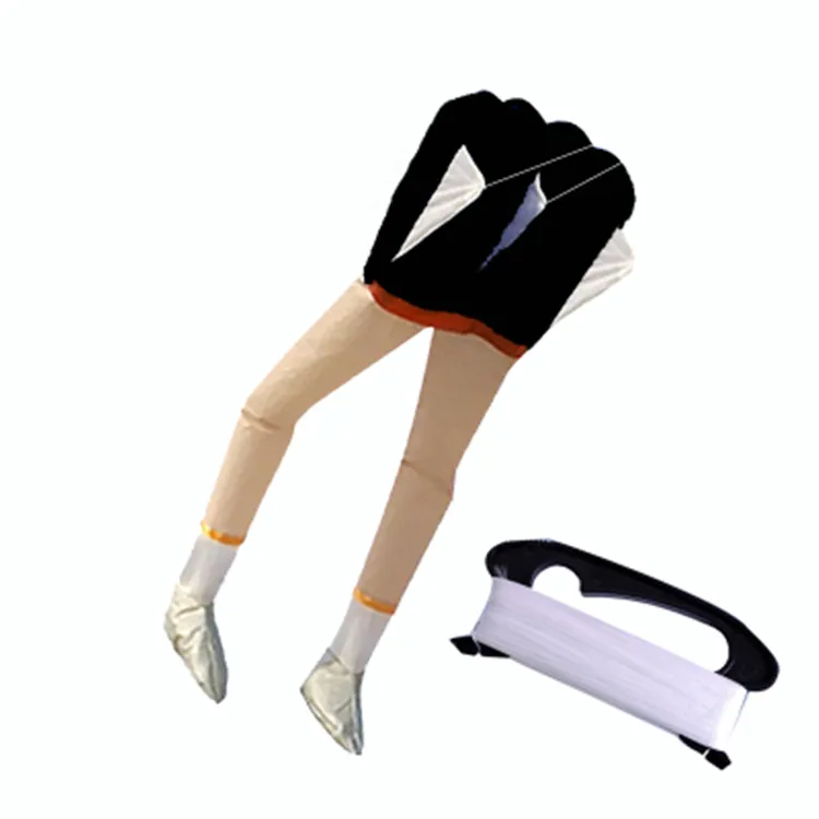 

Children Toy Kites Creative 3D Human leg Soft kite Good Flying Kites Adult Single line with 100 lines Spring Kids Gift
