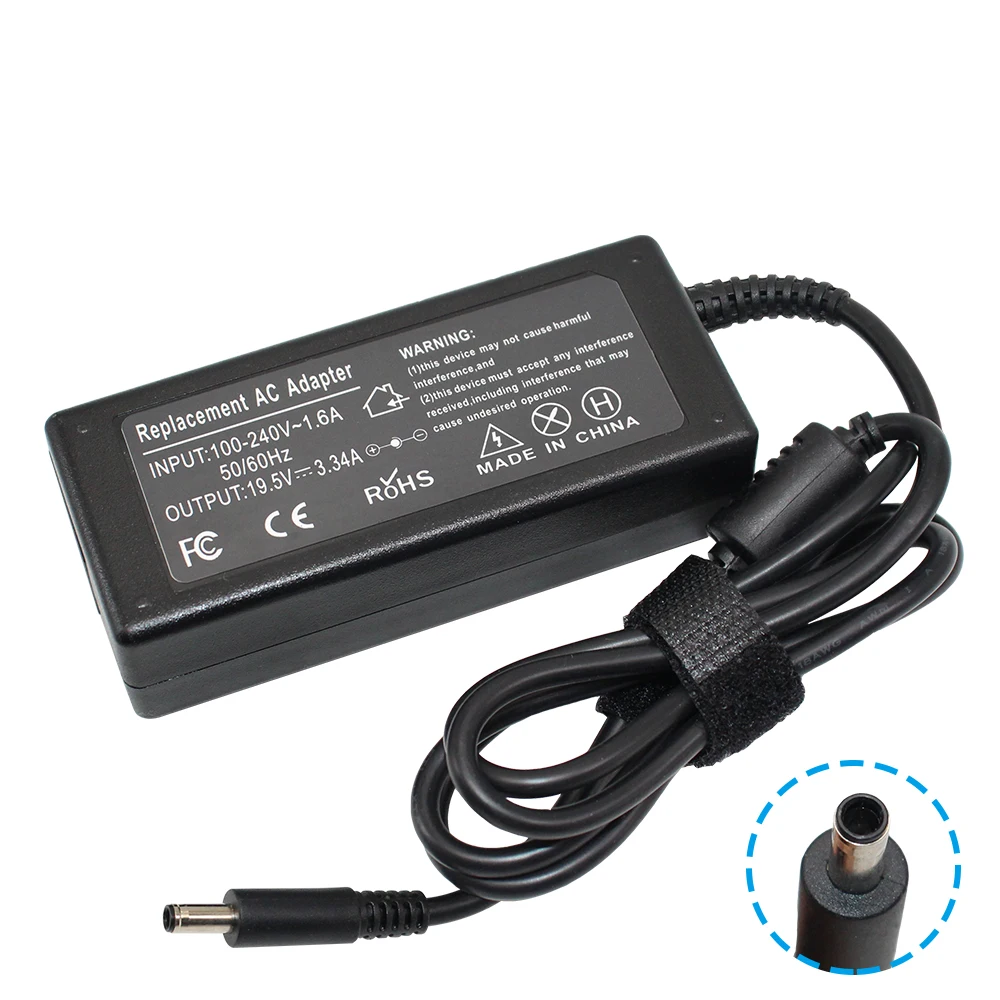 

19.5V 3.34A 65W AC Adapter Laptop Charger for Dell Inspiron 15 3000 5000 Series 15 3551 3552 3558 5567 Power Supply 4.5*3.0