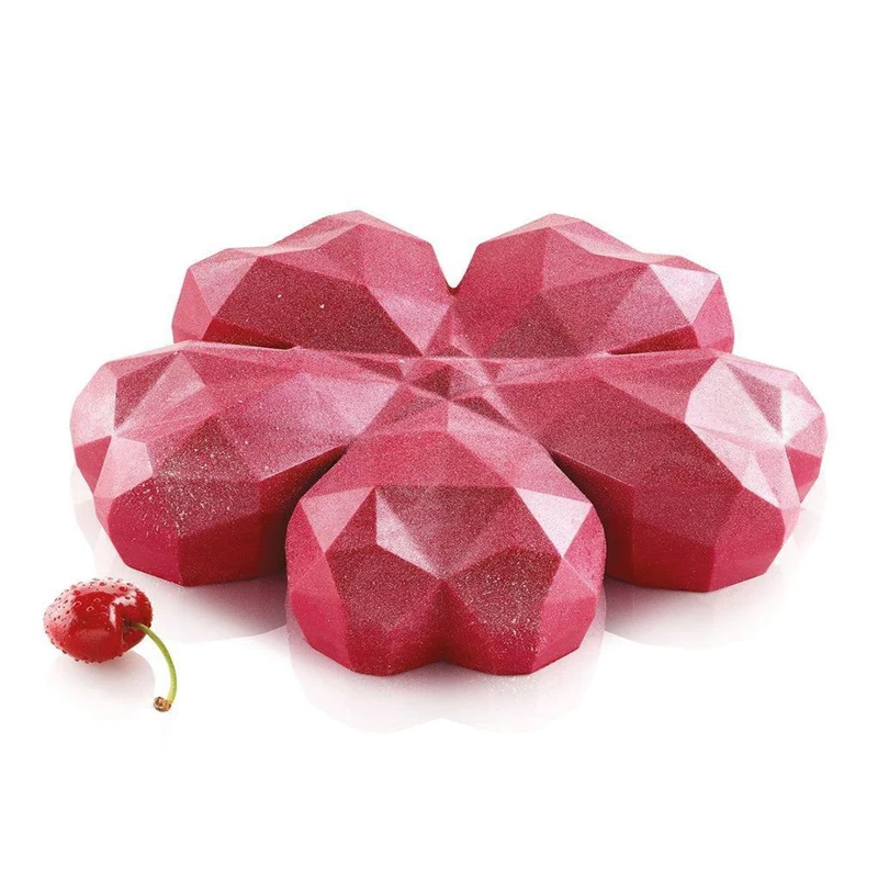 Силиконовая форма в форме сердца для торта мусса выпечки шоколада десерта