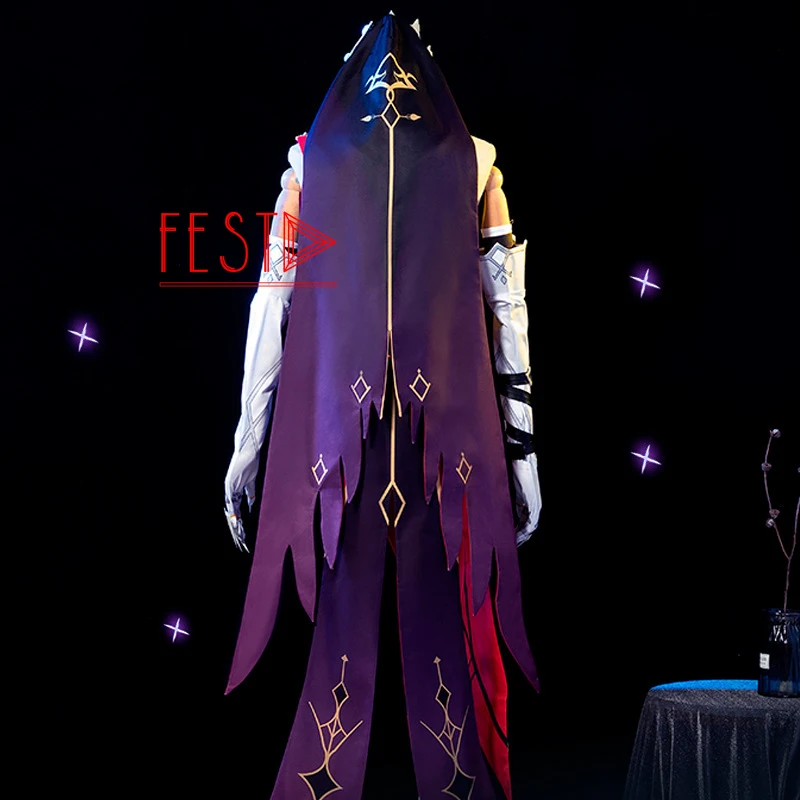 Костюм для косплея Розария геншин ударопрочная Униформа полный комплект парик