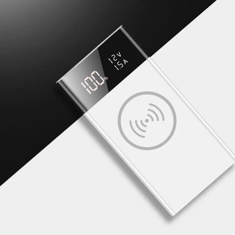 6x18650 батарея DIY Qi Беспроводное зарядное устройство QC3.0 USB Type C PD Power Bank Box чехол PXPE |