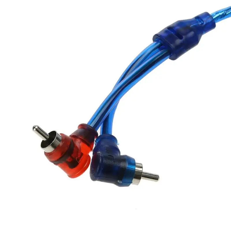 Кабель RCA 1/2/5 м 2 штекера к 2RCA медный аудиошнур линейный усилитель плетеный кабель