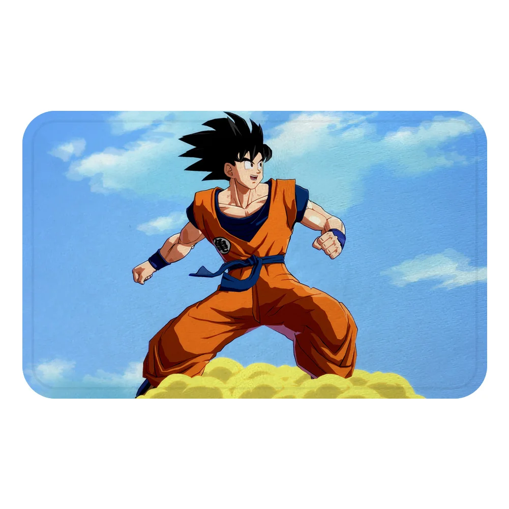 Сон Гоку мультфильм Dragon Ball коврик с рисунком из аниме коврик для ванной декоративные Противоскользящие коврики комната автомобиль пол бар ковры домашний декор для дверей подарок - Цвет: Синий