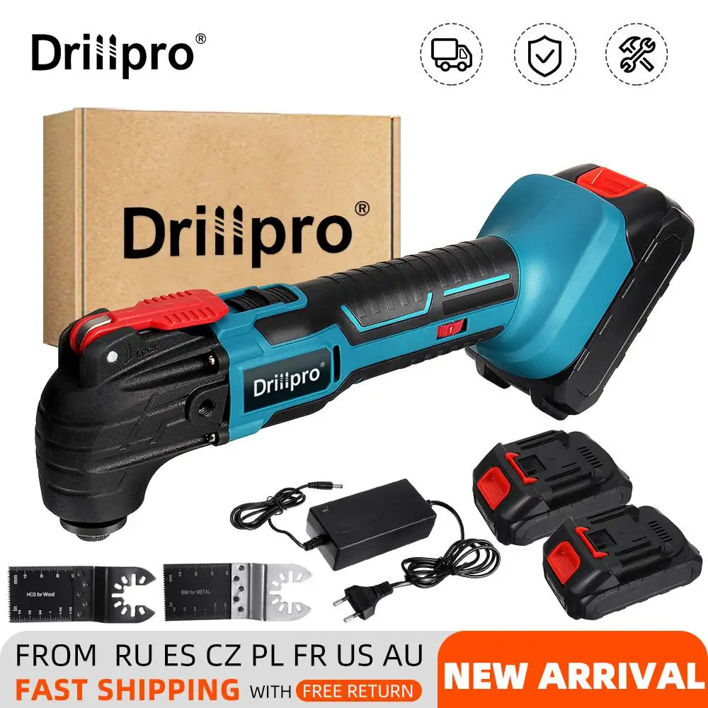 

Многофункциональный Осциллирующий Реноватор Drillpro с переменной скоростью, электрический триммер, электрическая пила для батареи Makita 18 в
