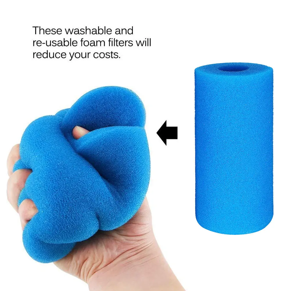 

Swimming Pool Foam Filter Sponge Reusable Washable Swimming Pool Aquarium Filter Biofoam Cleaner Purify Swimming Pool Accessorie