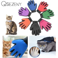 cat grooming glove for cats wool rubber pet cleaning brush to remove hair comb for cats bath clean massage hair remover brush