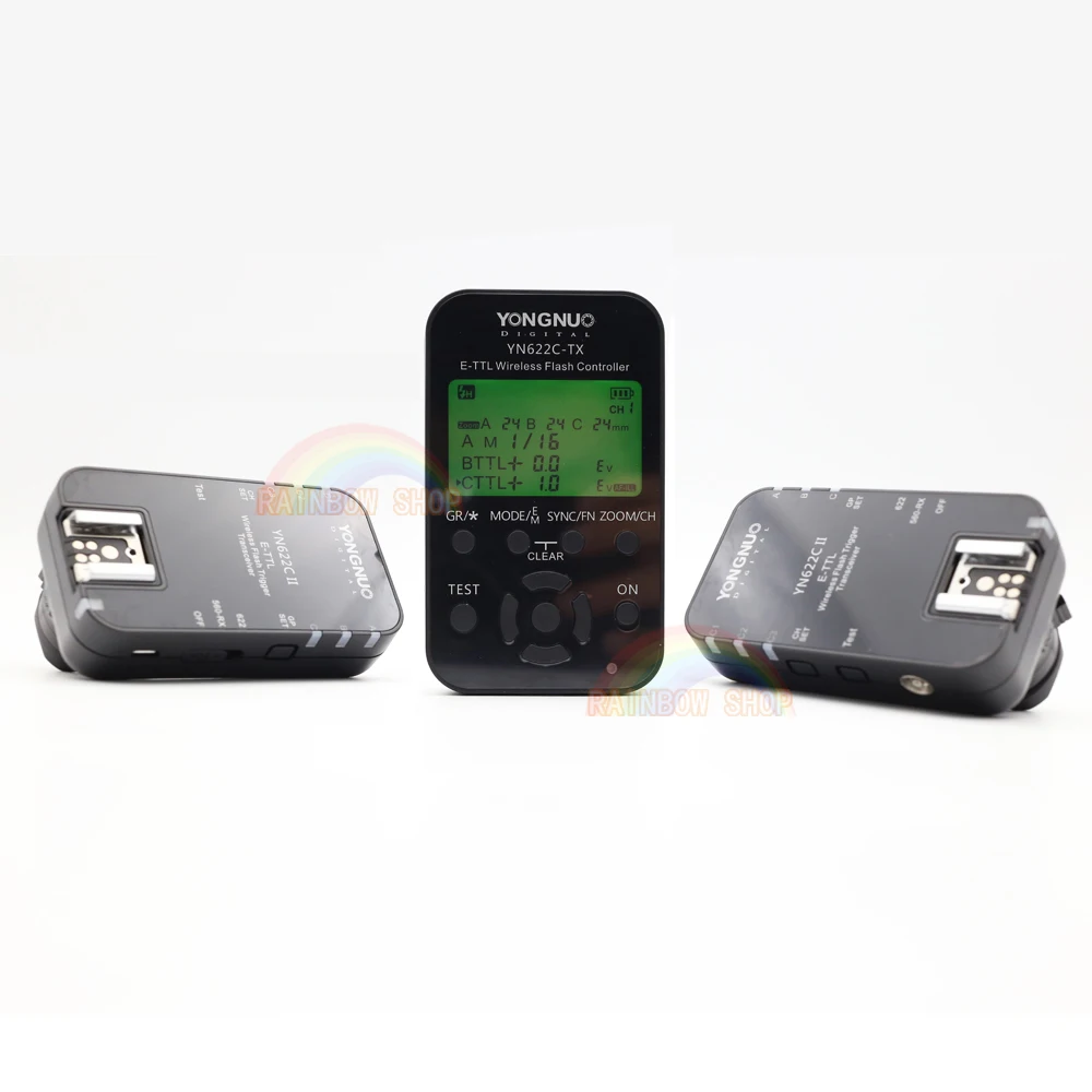 3in1 Wireless Flash Trigger Receivers Yongnuo YN622C + YN622C-TX E-TLL Transceiver for all Canon YN685 YN600EX-RT II | Электроника