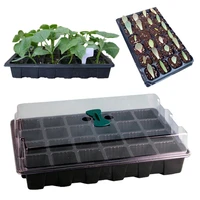 24 cell seedling starter tray pot seed planting box seed germination plants propagation nursery box with lid household supplies