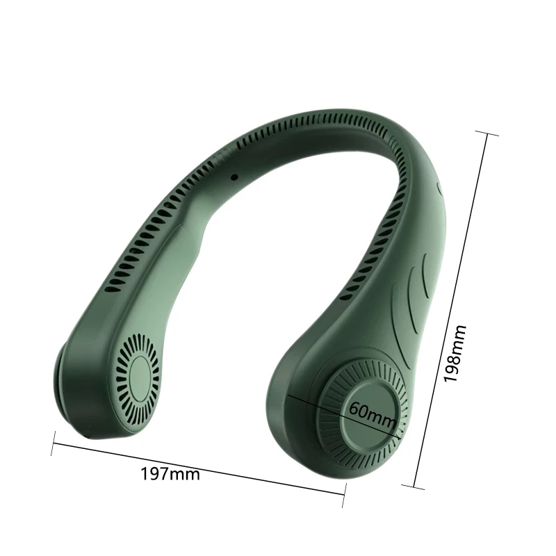 

Oudoor Hot Sale Usb Charging Hanging Neck Small Fan Retro Mini Handheld Silent Lazy Sports Portable Electric Fan