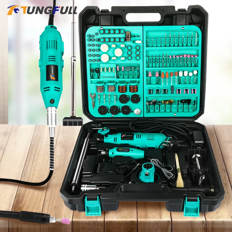 220V/110V Mini Rotary Tool DIY Mini Dremel Drill Power Tool 