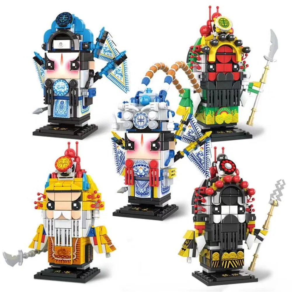5 шт. китайский новый год ужин Романтика трех королевств Brickheadz конструкторных