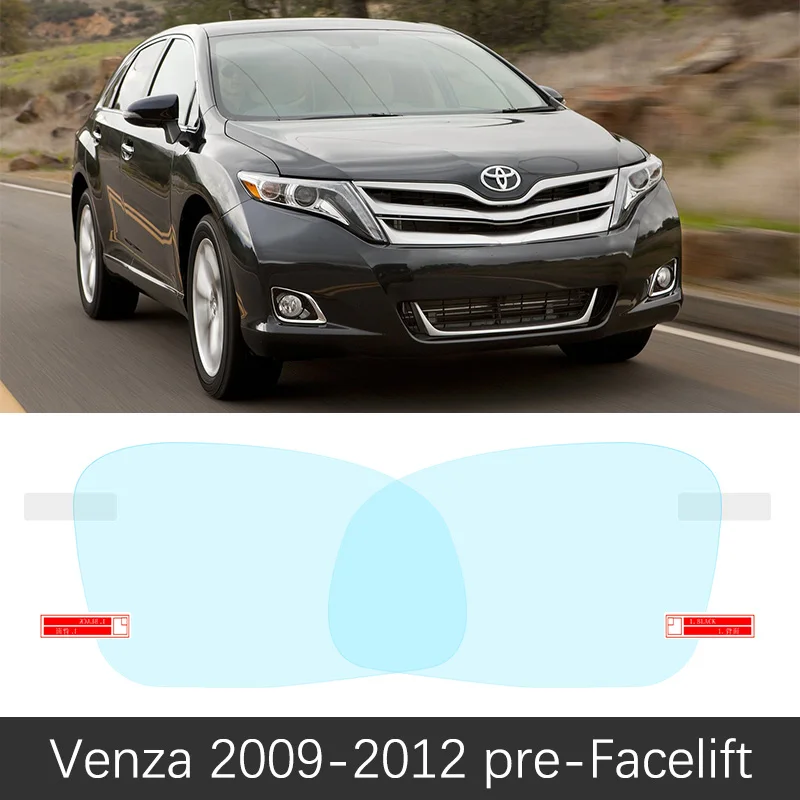 Venza 2009-2012 Для Toyota Venza 2009~ полное покрытие зеркало заднего вида противотуманные пленки непромокаемые противотуманные пленки аксессуары 2011 2012 - Название цвета: Venza 2009-2012