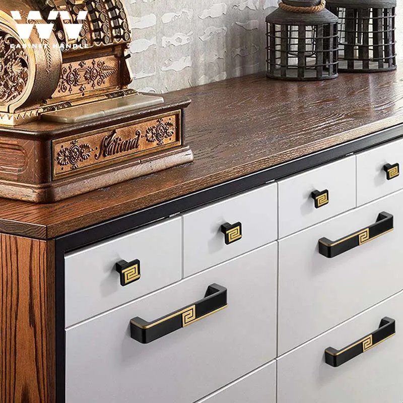 WV античные китайские ручки для двери шкафа желтые бронзовые золотого цвета ящика