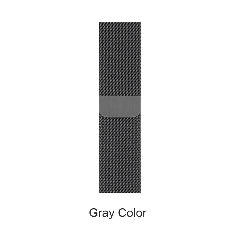 Deep Gray Миланский Браслет, Браслет Stainle для наручных часов Apple Watch series 5 40 мм 44 браслет наручных часов iwatch 1/2/3/4, 42 мм, 38 мм, браслет из нержавеющей стали - Цвет ремешка: Deep Gray