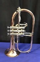 new arrival bb flugelhorn red brass bell high quality musical instruments professional with case mouthpiece free shipping