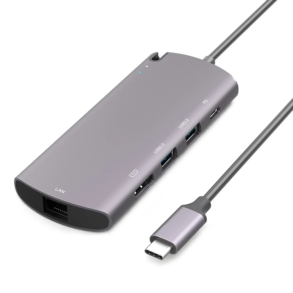 

Портативный корпус M.2 NGFF для жесткого диска с двумя USB-портами 3,0, 6 в 1, 2, док-станция для SSD PD, быстрая зарядка, концентратор типа C, без инструме...