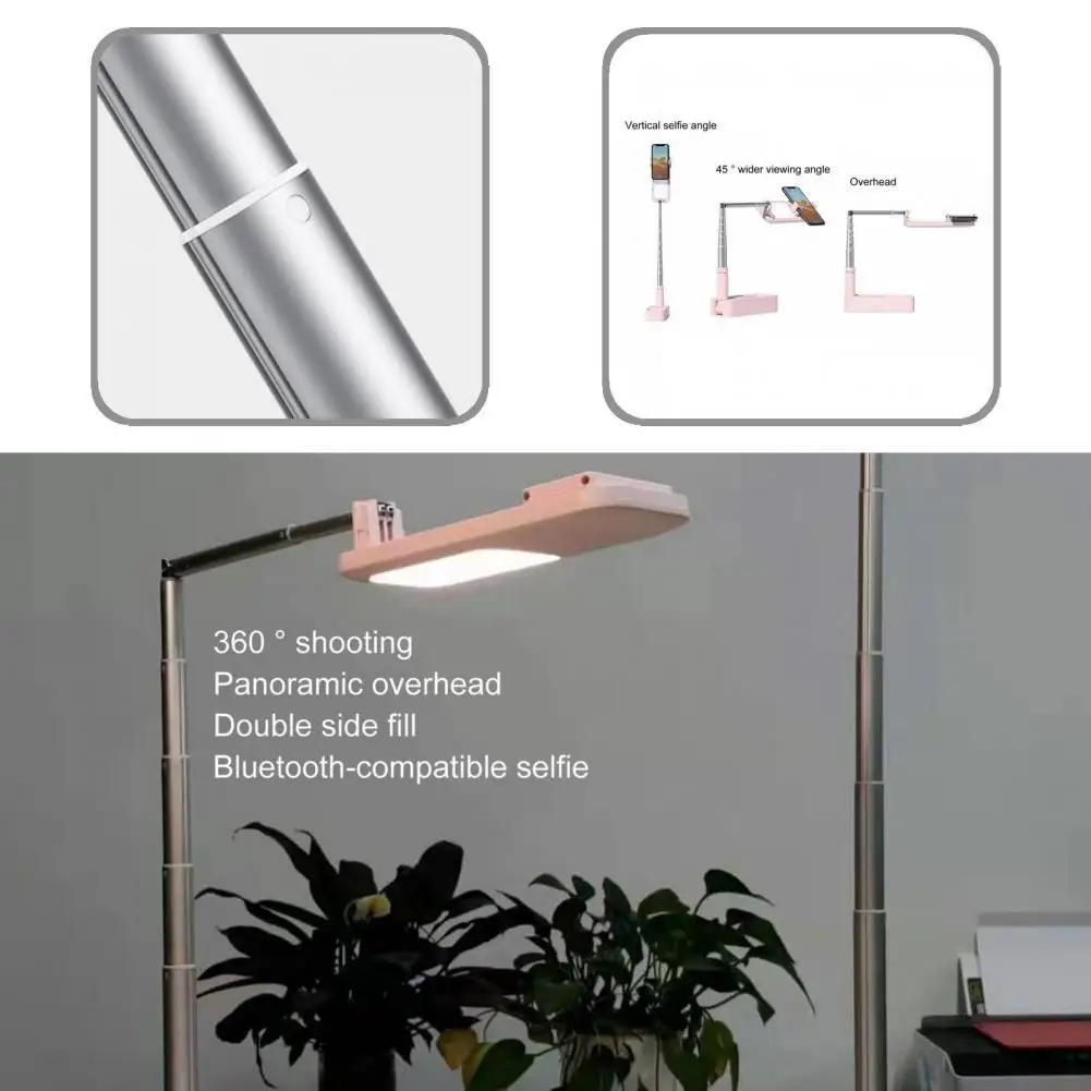 

Rechargeable Solid Fill Light Retractable Bracket for Live Streaming